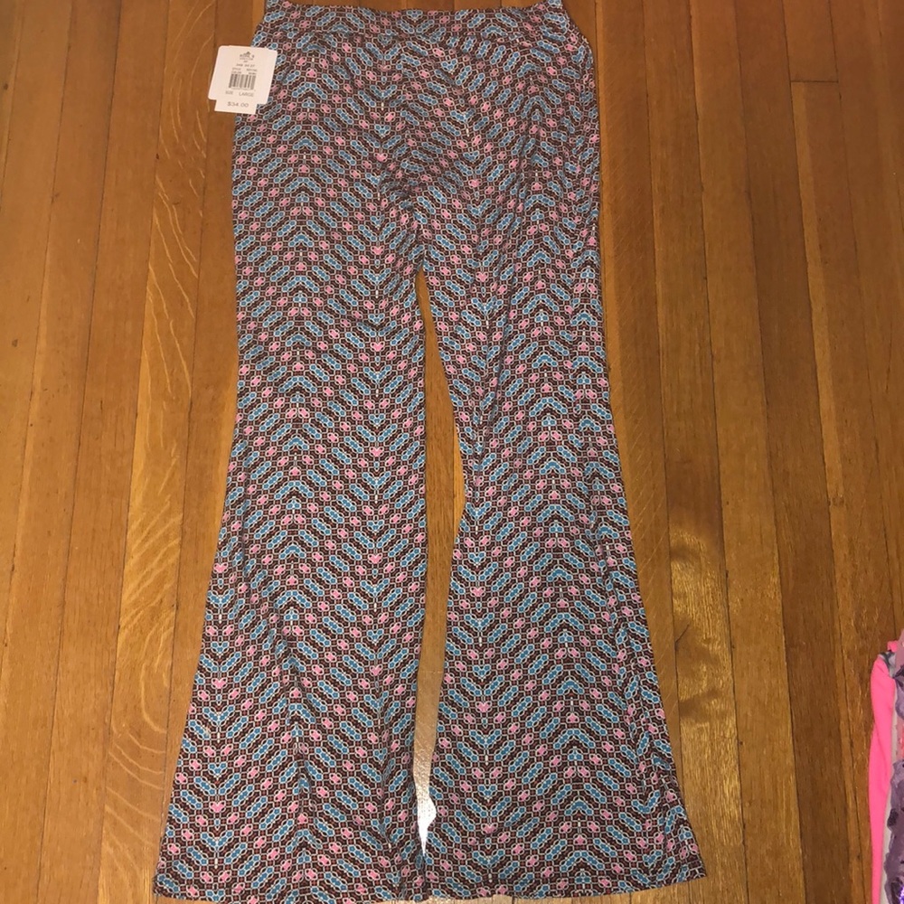 Flowy pattern sweat pants